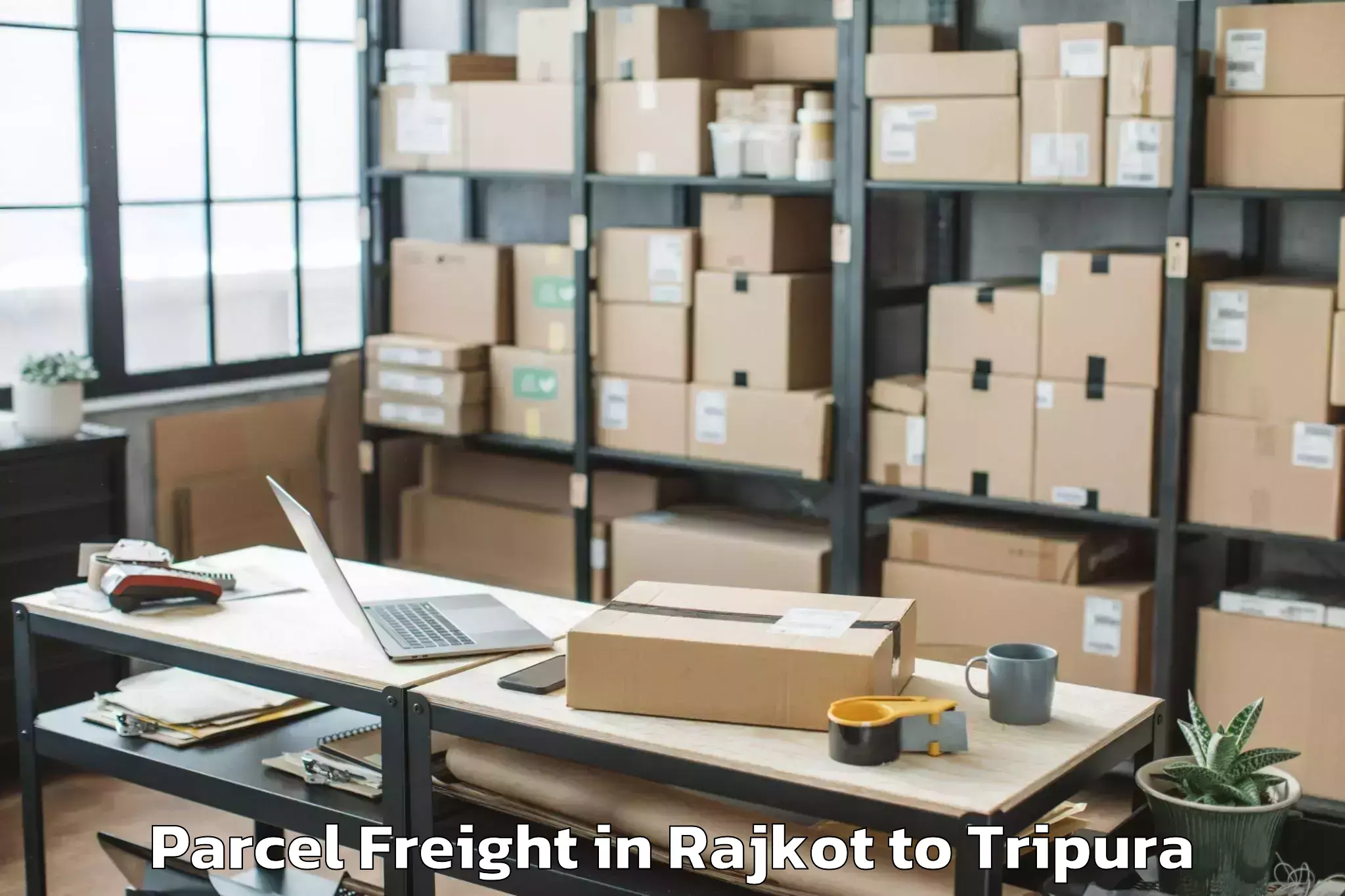 Book Rajkot to Iiit Agartala Parcel Freight Online